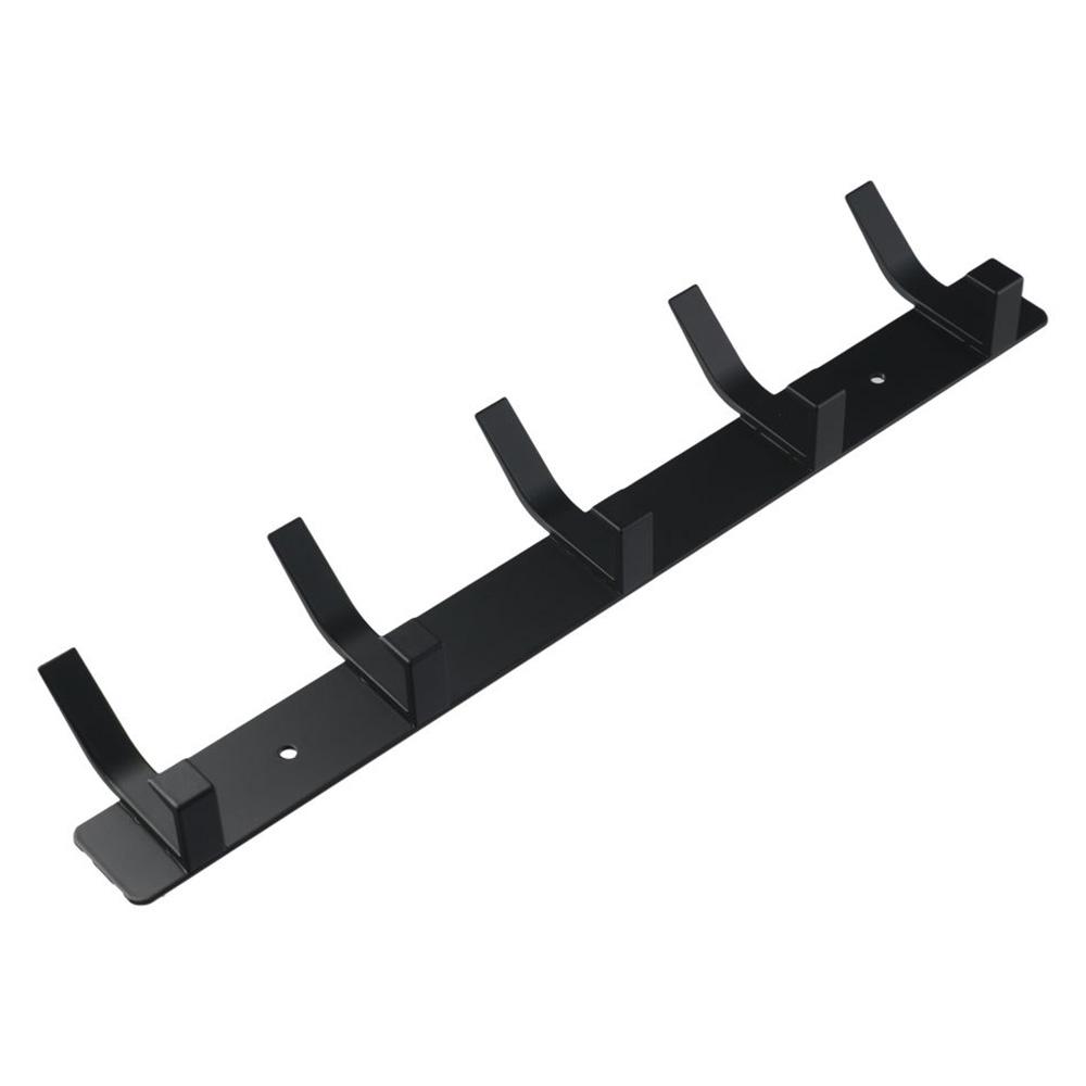 OKDEALS 2 Sets Space Aluminum Coat Hooks 5 Hooks Heavy Duty Coat Rack Wall Mount Multi-purpose Coat Racks Bathroom
