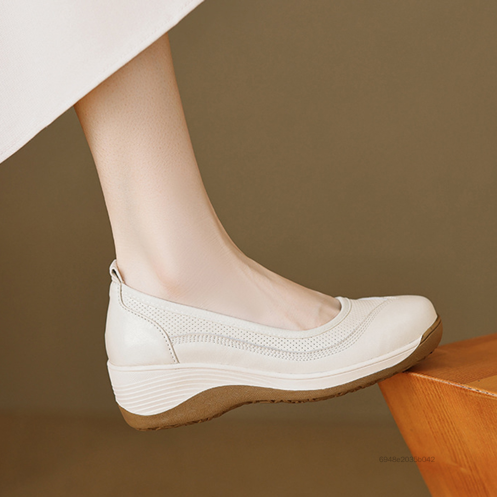 Giày Muffin Nữ Giày Sneaker Thoải Mái Thoáng Khí Giày Muffin Mặc Hàng Ngày Mua Sắm Du Lịch IIU-VN - 3