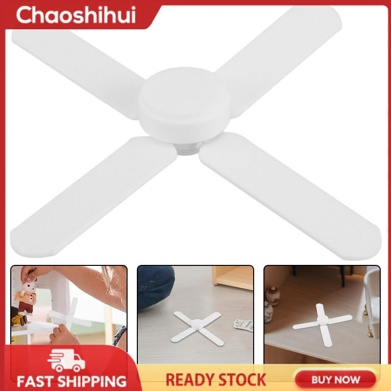 Chaoshihui Nội thất nhà búp bê thu nhỏ Mẫu quạt trần hình thu nhỏ Quạt phỏng mini Nhà búp bê mini Phụ kiện quạt trần trí Quạt trần mini giả