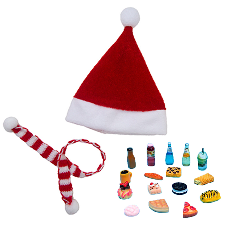 new Compatible with Eilik Robot 1PC Clothes and 20PCS Mini Toy Santa Hat (Only Includes Clothing and