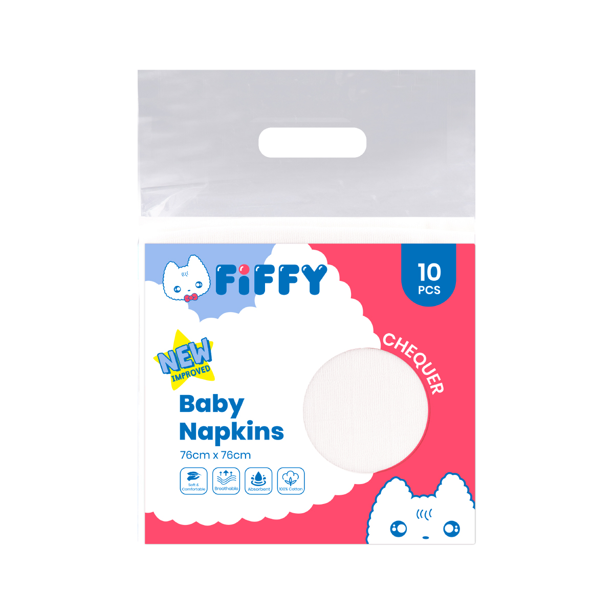 FIFFY BABY NAPKINS (10PCS) LAMPIN BAYI (98-881)