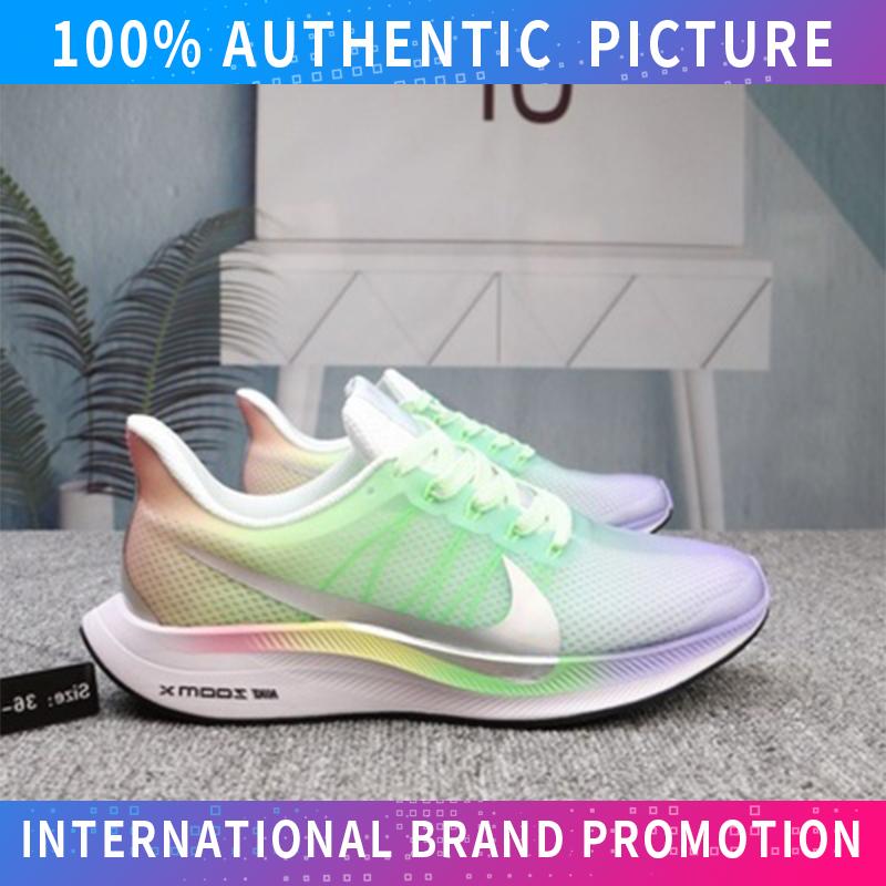NIKE_ZOOM PEGASUS 35 TURBO Unisex Sepatu Sneaker Jalan Kanvas Rendah Top Untuk Mens Dan Womens Sepatu Skateboard (Hitam Putih)