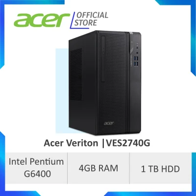 Acer Veriton VES2740G Business Desktop with Pentium G6400 Processor - Windows 10 Professional