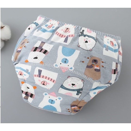 MILLIE Lampin Kain Bayi Boleh Basuh Cute Cartoon Reusable Washable Cloth Diapers Baby Soft Training Pants Potty Learning