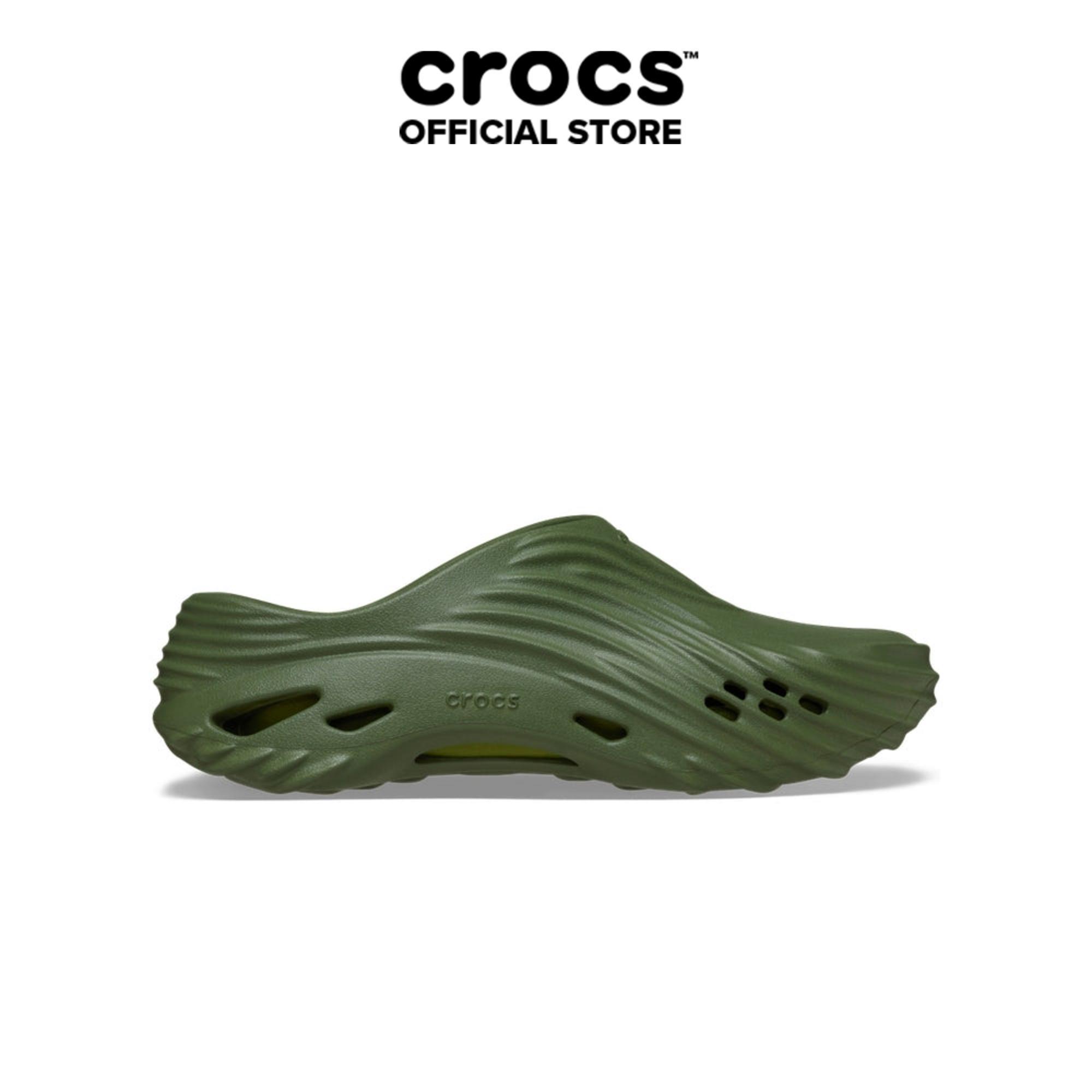 Giày Clog Unisex Crocs Echo Wave - Army Green - 210521-309