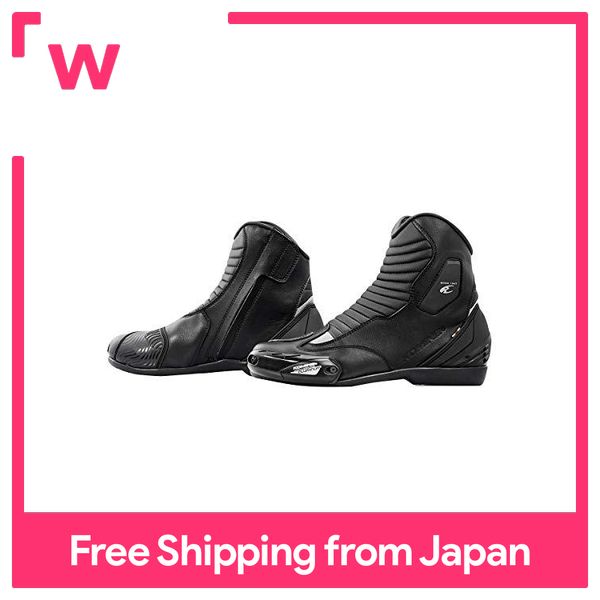 Komine Shoes Waterproof Riding Short Boots Men s Black 28.5