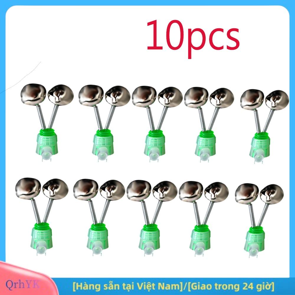Charm [Hàng sẵn tại Việt Nam] 10 cái bộ Twin xoắn ốc chuông Câu Cá Cắn báo động ngoài trời đêm cá chép cần câu t
