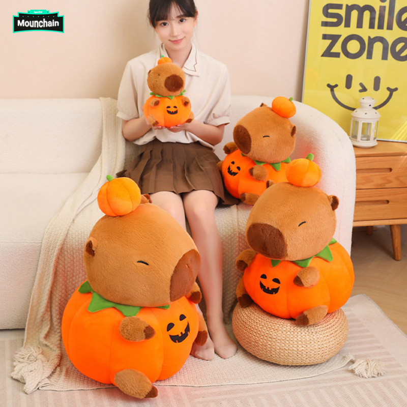 Pumpkin Animal Plush Toy Halloween Cute Pumpkin Stuffed Animals Soft Plushie Pillow Gifts For Boys Girls ราคา 215 บาท*ส่งฟรี