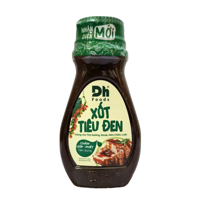 DH FOODS -- chai 200g -- XỐT TIÊU ĐEN Black Pepper Sauce
