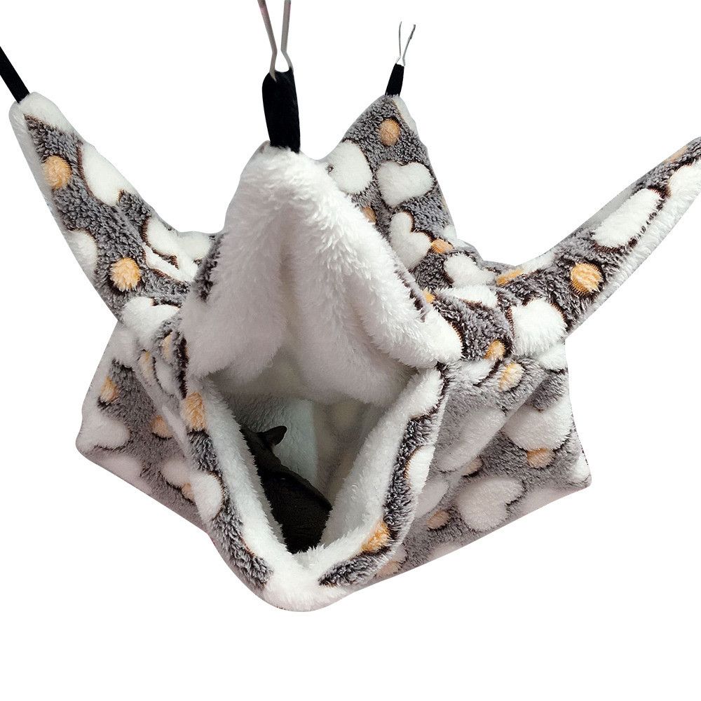 IMPRINT GRUBLE22LE4 Ferret Rat Hanging Plush Hamster Cage Pet Sleeping Bag Pet Hammock Squirrel Beds - 3
