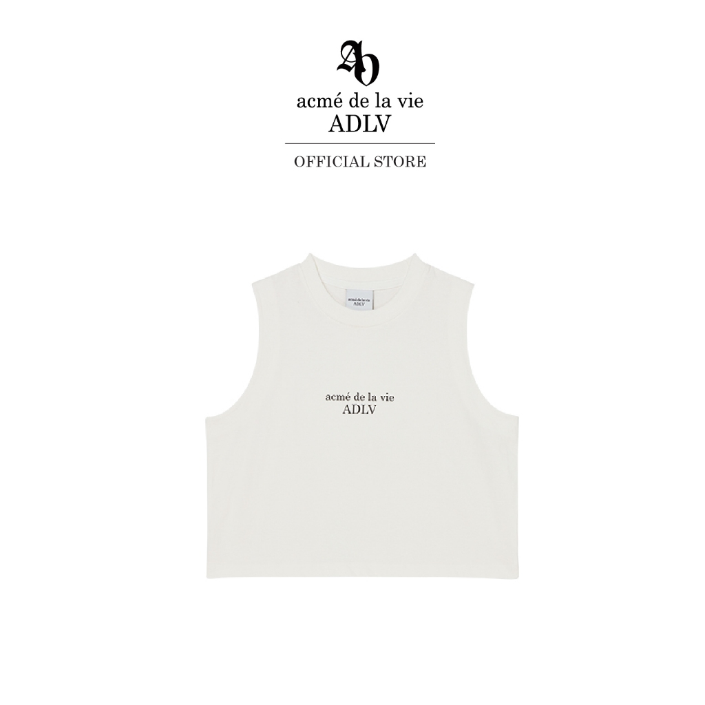 ADLV [acme de la vie] เสื้อครอป รุ่น Basic Logo Woman Crop Sleeveless Cream (50012SBLSLF_S5CMXX) ราคา 1,800 บาท*ส่งฟรี