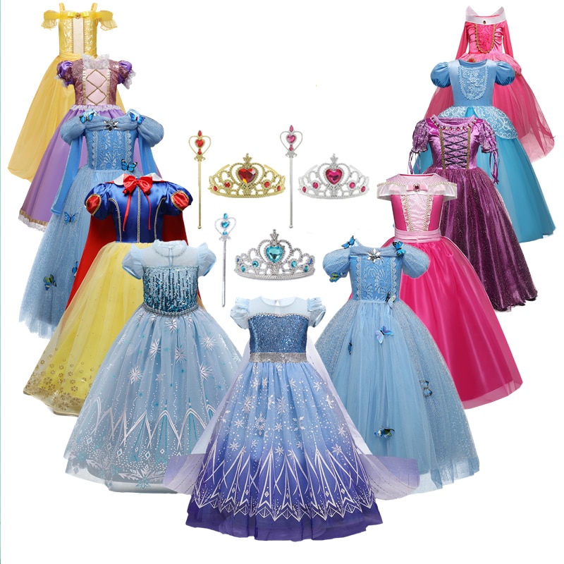 Girls Encanto Cosplay Princess Costume For Kids 4