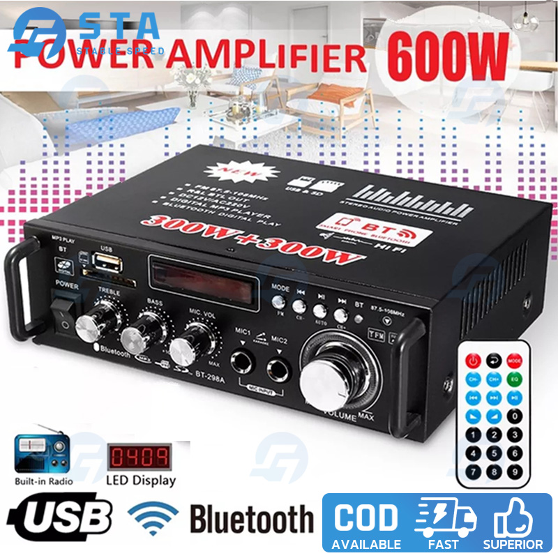 Bluetooth amplifier with subwoofer 2024 output