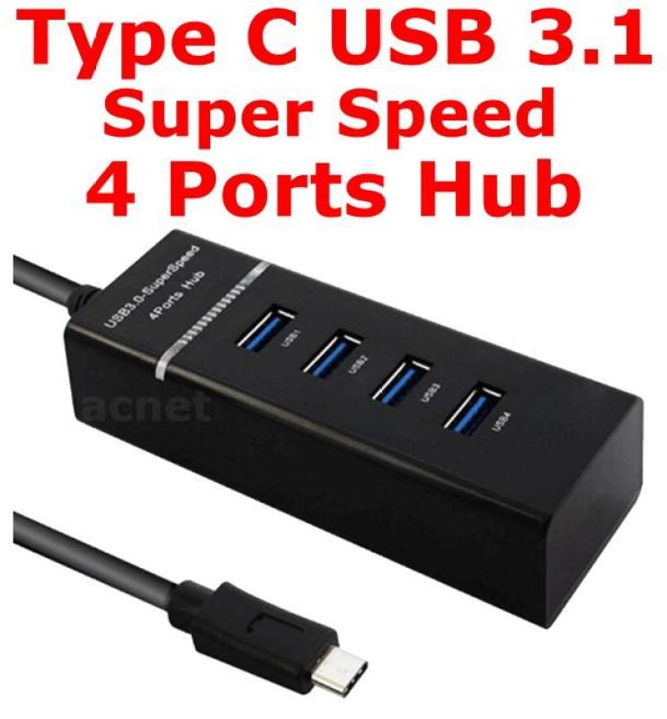 Type C USB 3.1 Super Speed 4 Ports HUB Expansion Adapter 1T