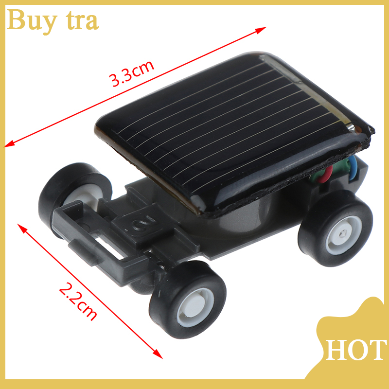 Buytra Đồ chơi mini chạy bằng năng lượng mặt trời Xe đua đồ chơi giáo dục