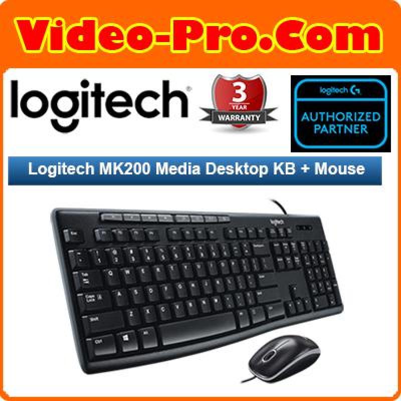 Logitech MK200 Media Desktop KB and Mouse 920-002693 Singapore
