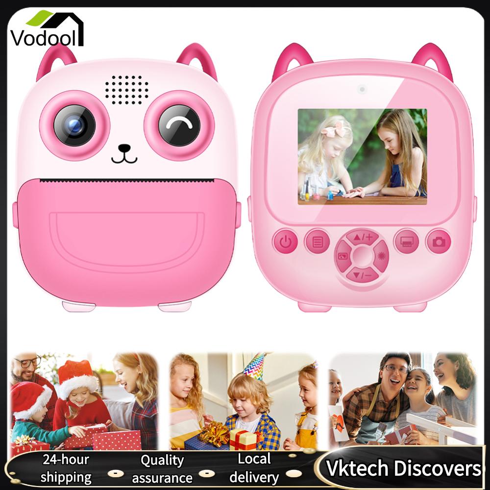 【Vodool】6 In 1 น่ารักดิจิตอลกล้อง Type-C Mini Instant Print กล้อง 1300mAh HD การพิมพ์ภาพกล้องสำหรับหญิงชาย ราคา 699 บาท*ส่งฟรี