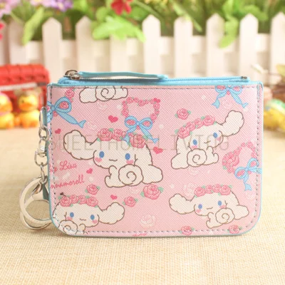 (Many Designs) Zipper Coin Purse Wallet / Cartoon Credit Card Name Card Pouch & Ezlink ID Travel Card Holder with Keychain Key Ring (No Lanyard) #Cinnamoroll