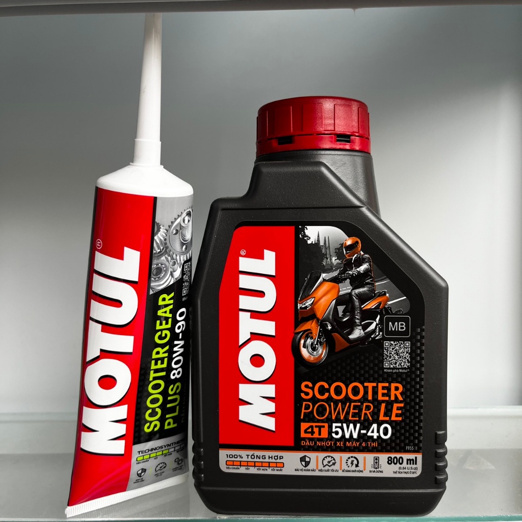 Nhớt Motul Xe Tay Ga Scooter Power LE 5W40+ Nhớt Lap/Nhớt Hộp Số Motul 120ml Chính Hãng Cao Cấp- Cam