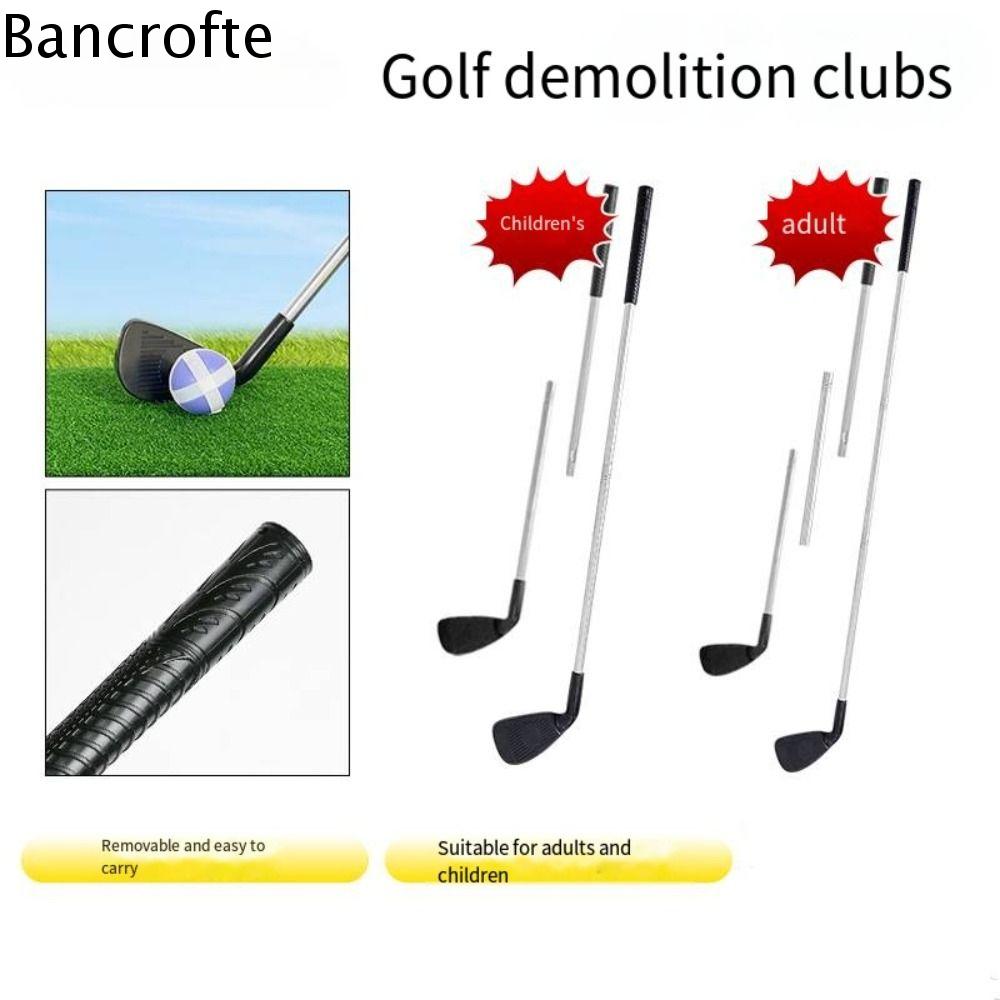BANCROFTE Trọng lượng nhẹ Gậy Golf dài Trục Golf Có thể tháo rời Câu lạc bộ luyện tập Golf Đồ chơi Đa chức năng Gậy đánh golf trẻ em Phụ kiện tập luyện
