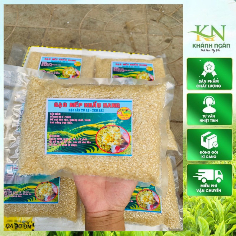 Gạo khẩu hang nếp non đặc sản tú lệ 1kg - yên bái. đặc sản tây bắc gao nếp tú lệ, gạo nếp nương điện biên