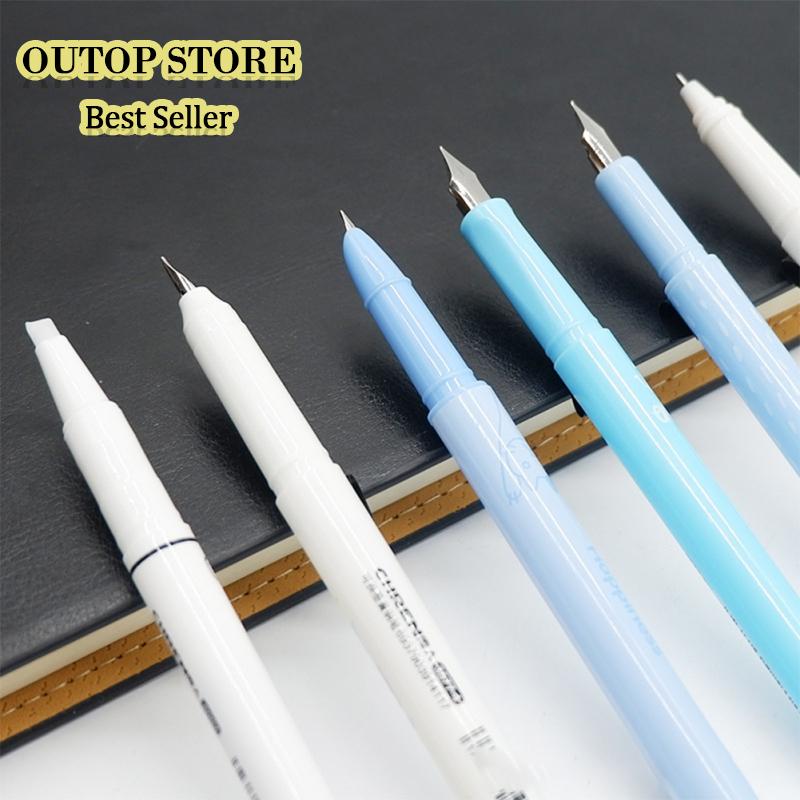 OUTOP 6 ชิ้น/เซ็ตปากกาพลาสติกสามารถหมึก SAC ต่างๆ Nib ชุด