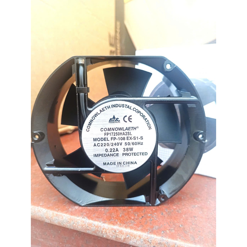 Quạt thông gió tản nhiệt 220V kích thước 15*17cm 38W dây lõi đồng quạt làm mát máy hàn