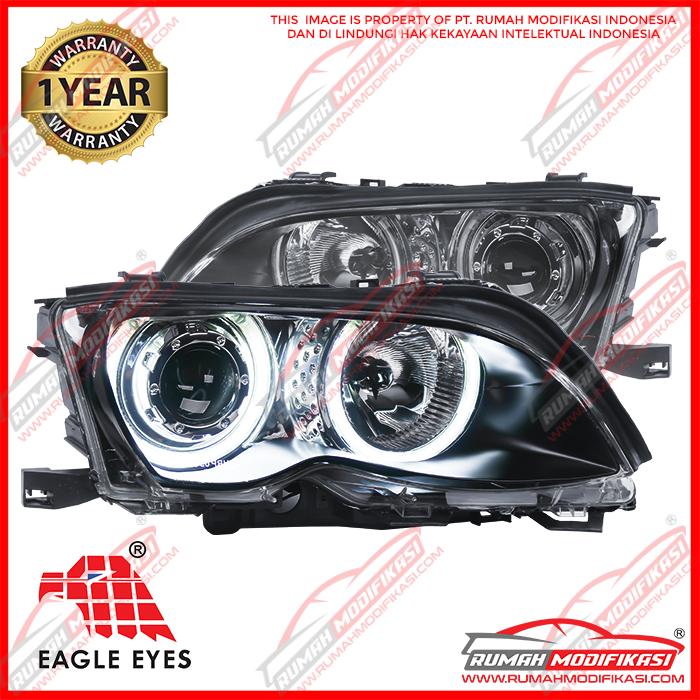 PROMO- HEADLAMP - BMW E46 2002-2005 - EAGLEEYES - ANGEL EYES - BLACK - DHIORA STORE Giá 6,740,000 Đồng*Miễn phí vận chuyển