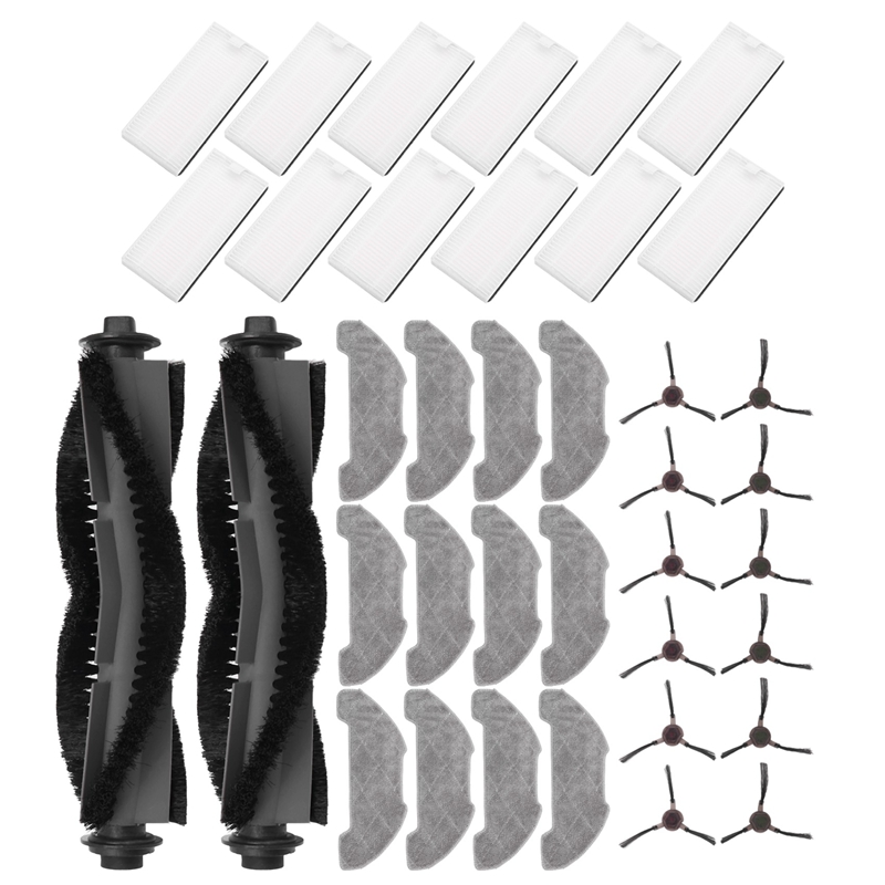 For P30 / P20 Robot Vacuum Replacement Parts Main Roller Side Brush Hepa Filter Mop Cloth Accessories