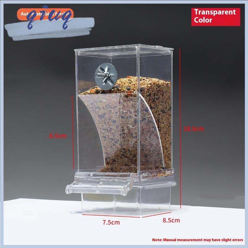 [qiuq] Công suất lớn chim trung chuyển Hộp chống giật gân chim thực phẩm quả bền Vẹt ăn hộp cho chim vừa nhỏ - 4