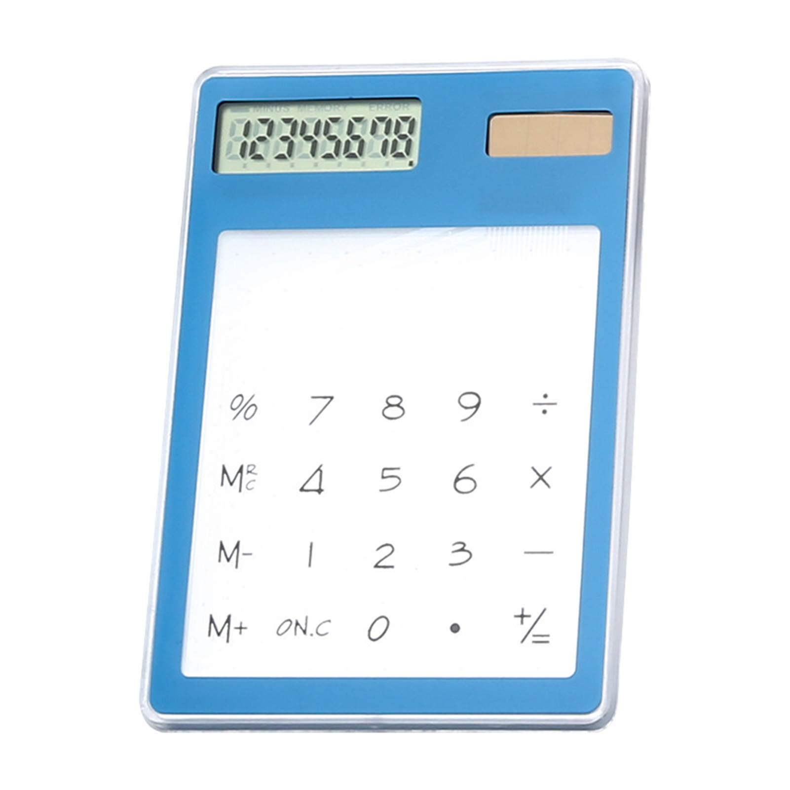 Aixuexi Transparent Calculator High-quality Abs Plastic Calculator Transparent 8-digit Solar Power Calculator – Portable Durable Perfect for Home School Office Use in Asia - 2