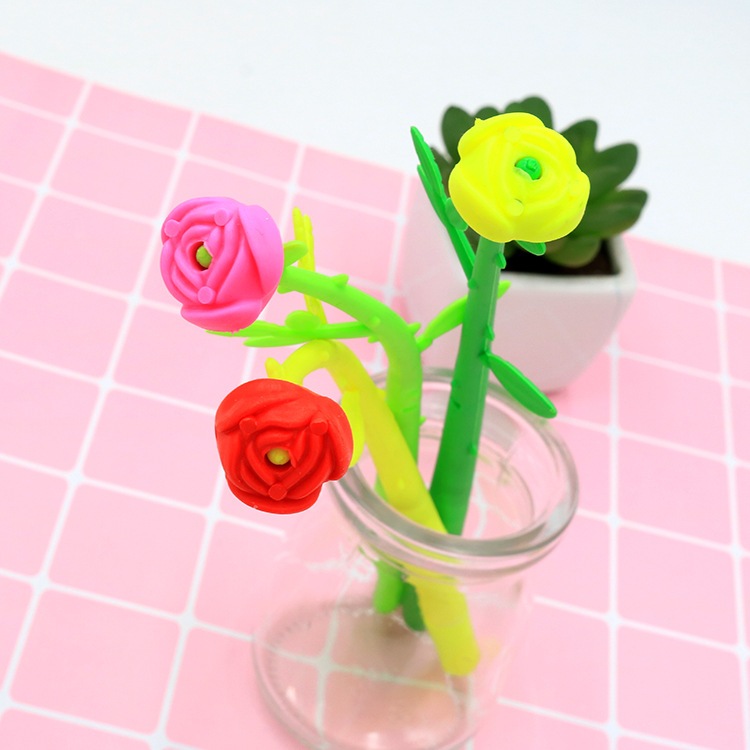 Bút nước, bút gel hình bông hoa, bút bi bông hoa cute dễ thương cao cấp kiểu mới