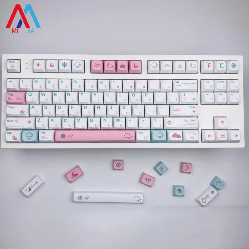 Keycaps thời tiết xiaomimijia Keycaps Bàn Phím Cơ chiều cao xda Keycaps cá nhân tự làm tùy chỉnh