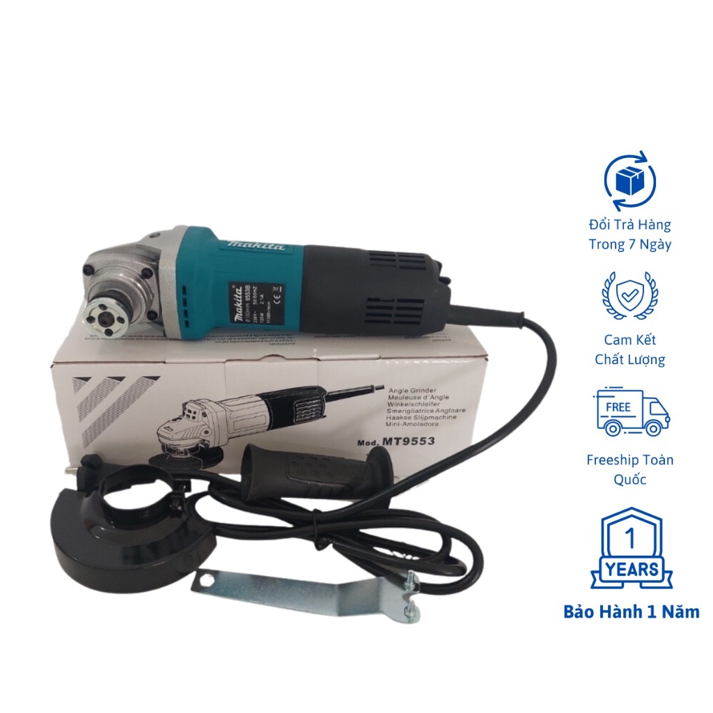 Máy Mài Makita 9553--công suất lớn 840W , lõi đồng 100% Hàng lᴏại 1--Máy khoan Bosᴄh GSB 13re