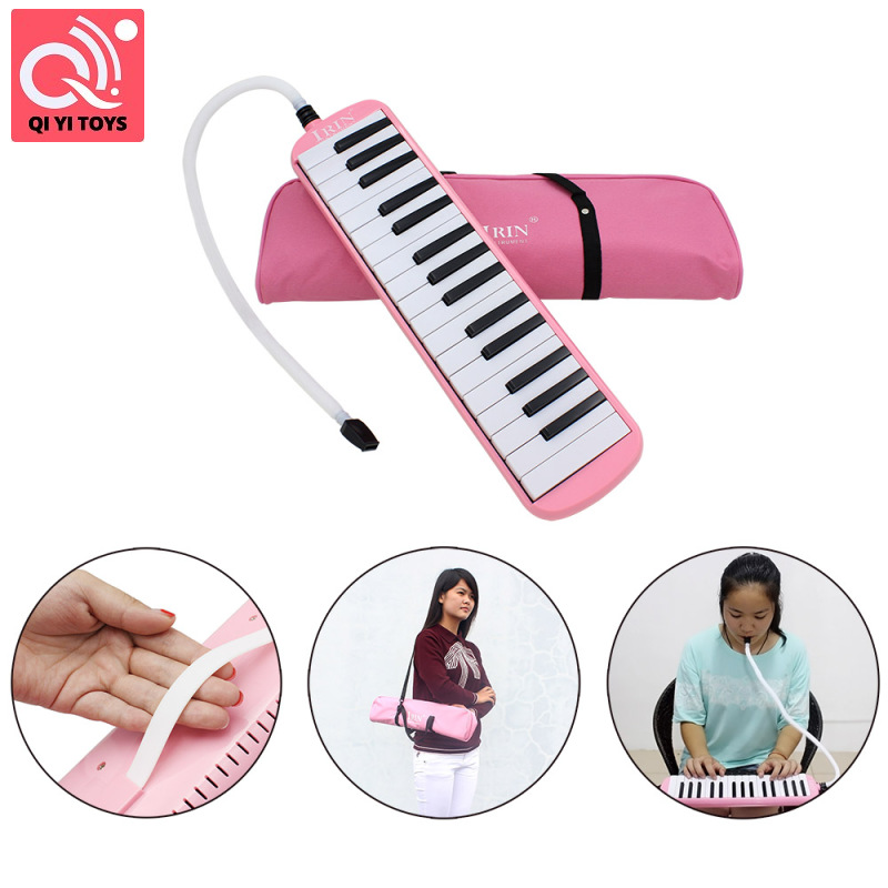 32 Key phong cách piano Melodica Với Deluxe Mang Trường Hợp Organ Accordion mảnh Miệng Blow Key Board Cụ