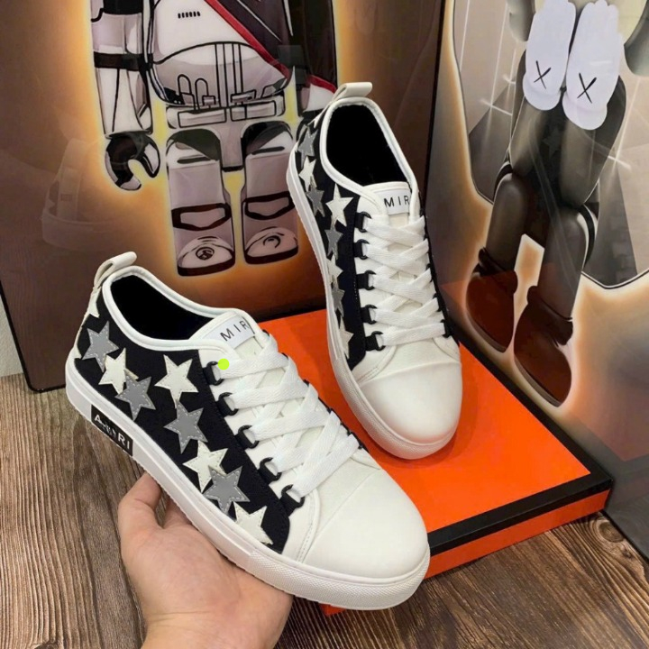 Giày Amri Ngôi Sao Nam Nữ, Phom Cavas Giày Thể Thao Sneaker Hình Ngôi Sao, Đế Cao Êm Chân Phong Cách Trẻ Trung Ladyofficial