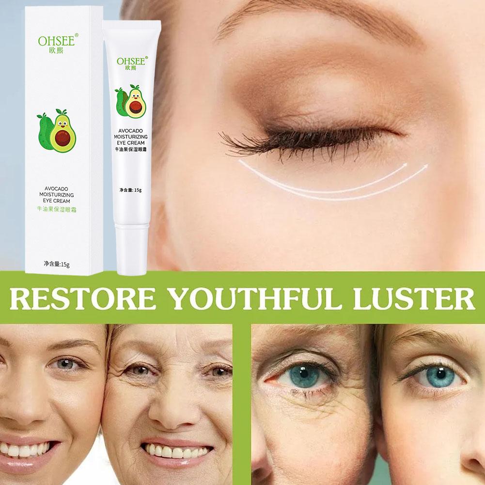 OHSEE Avocado Moisturizing Eye Cream Moisturizes Eye Brighten Wrinkles Skin U3K2 Care Firming Eye