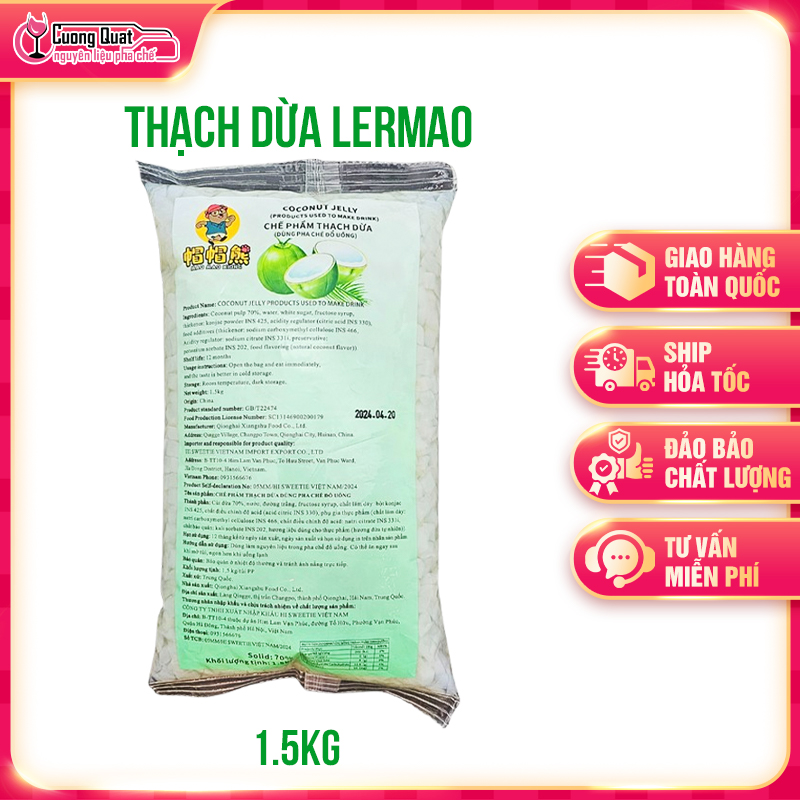 Thạch Dừa LerMao Túi 1.5kg