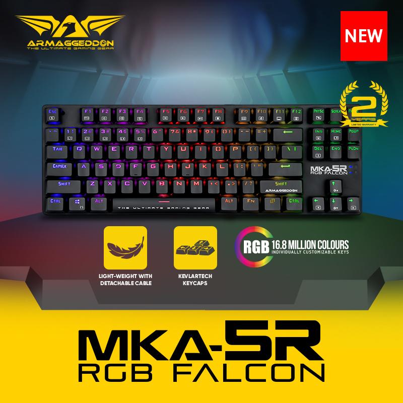 Armaggeddon Mechanical Gaming Keyboard MKA-5R(New) Fully Macro-able with software Singapore