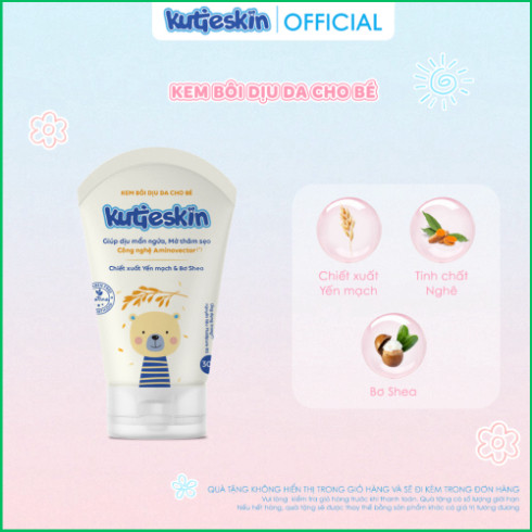 Kem bôi dịu da Kutieskin 30g cho bé (Kem bôi mẩn ngứa - hăm)