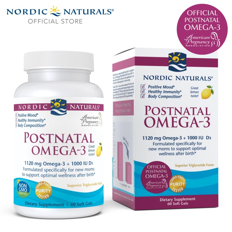 Buy Nordic Naturals Postnatal Omega-3 Soft Gels 60s Singapore