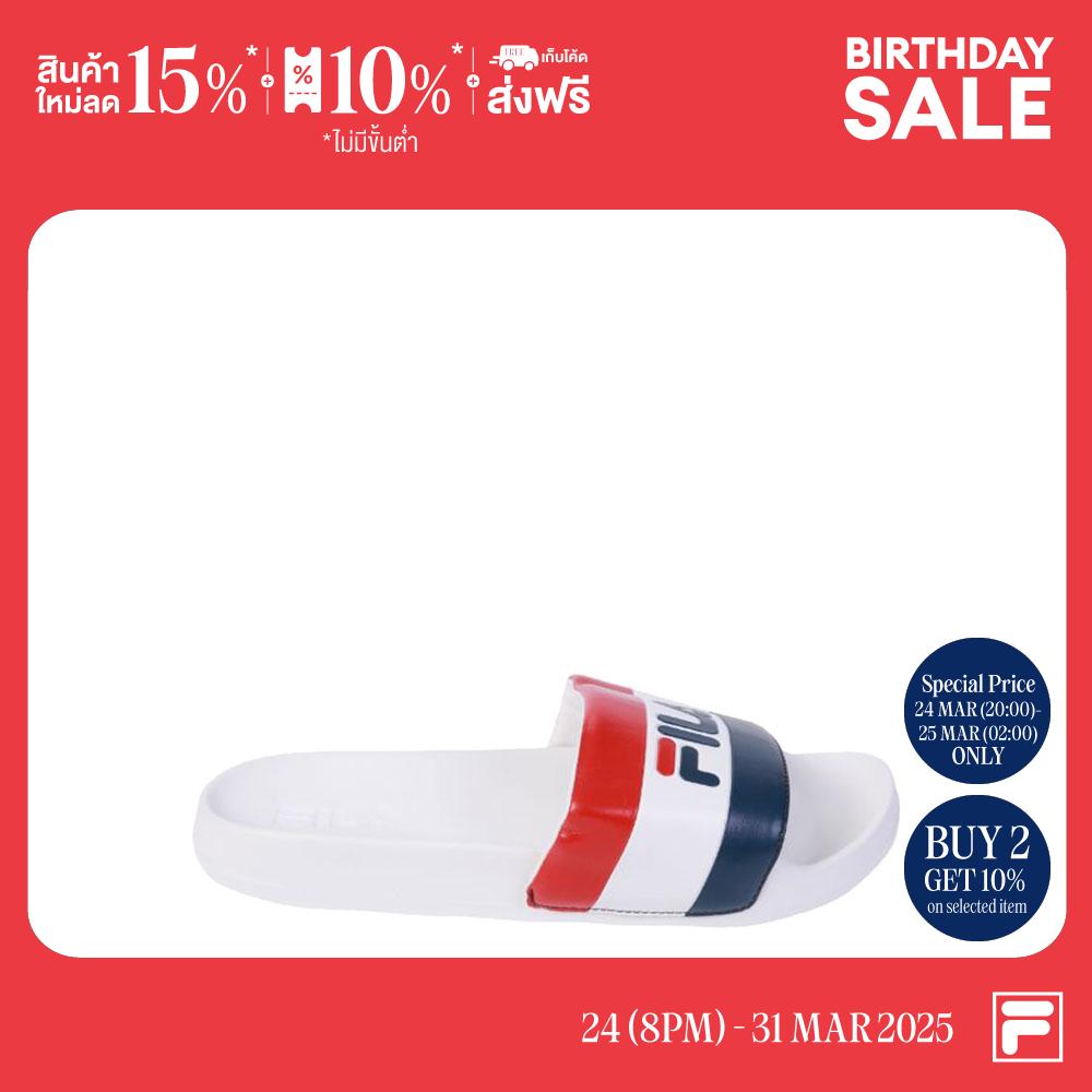 FILA รองเท้าแตะผู้ชาย LEISURE รุ่น SDS230301M - WHITE ราคา 345 บาท*ส่งฟรี