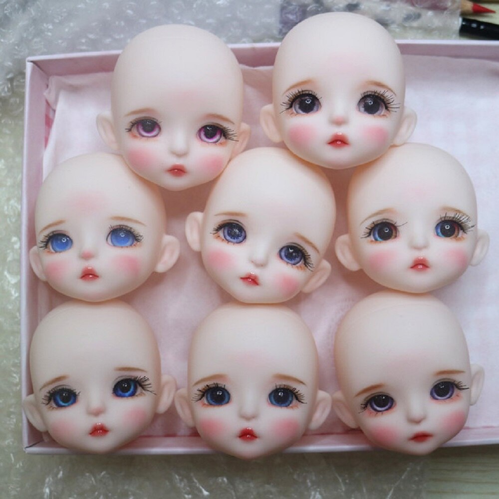 1 8 BJD Dollhouse Essories Change Makeup Doll Head Ob11 Little Doll