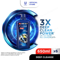 [Bundle of 6] Clear Men Anti-Dandruff Shampoo 650ml