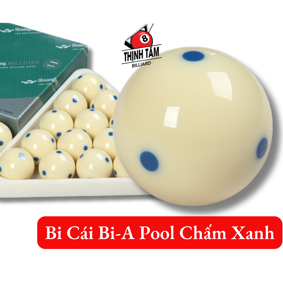 [THỊNH TÂM] Bi Cái Bida Lỗ 6 Chấm Xanh, Bóng Bida Cái Bi-a Pool 6 Chấm Xanh Đỏ