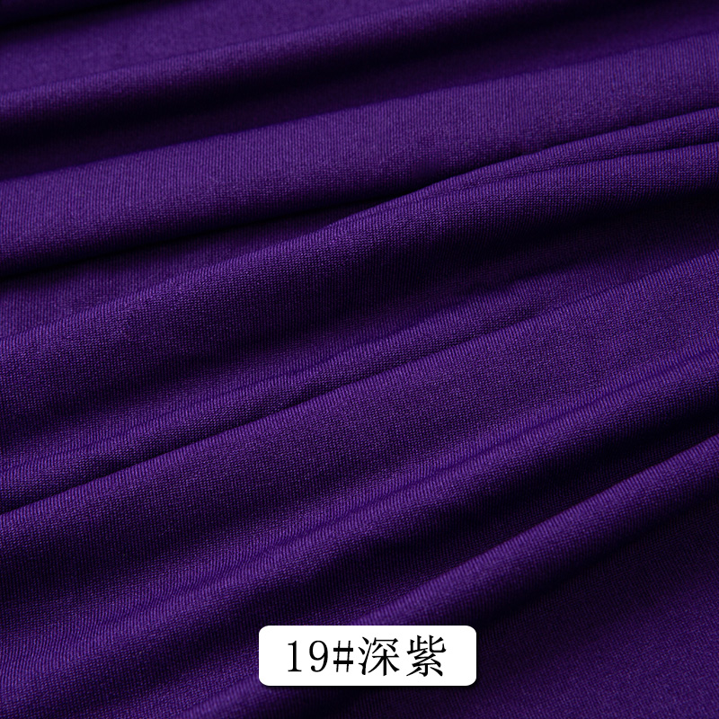 Four Sided Elastic Spandex Solid Color Milk Silk Per Meter Knit Fabric TJ21303