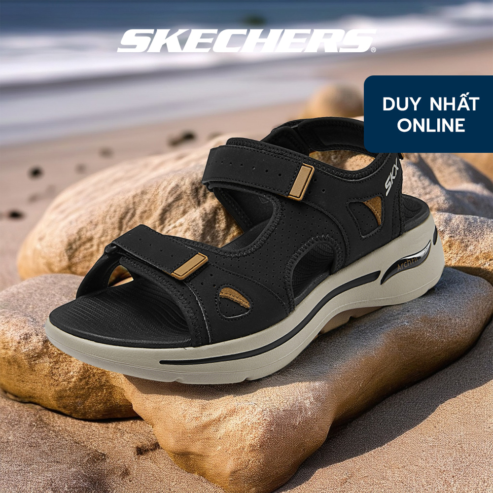 [ĐỘC QUYỀN ONLINE] Xăng Đan/Dép Nam Skechers On-The-GO GOwalk Arch Fit Mission II Đi Bộ - 229064-BKBR APMA
