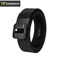 IDOGEAR 1.5″ Tactical Belt Metal Buckle Adjustable Sturdy Ratchet Nylon Belts IPSC USPSA IDPA Belt Rigid Heavy Duty Gear 3430