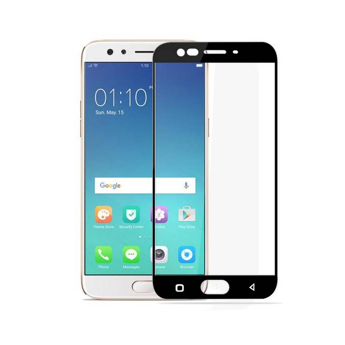 Oppo F3 Tempered Glass Screen Protector - Full Black Edge To Edge price in Pakistan