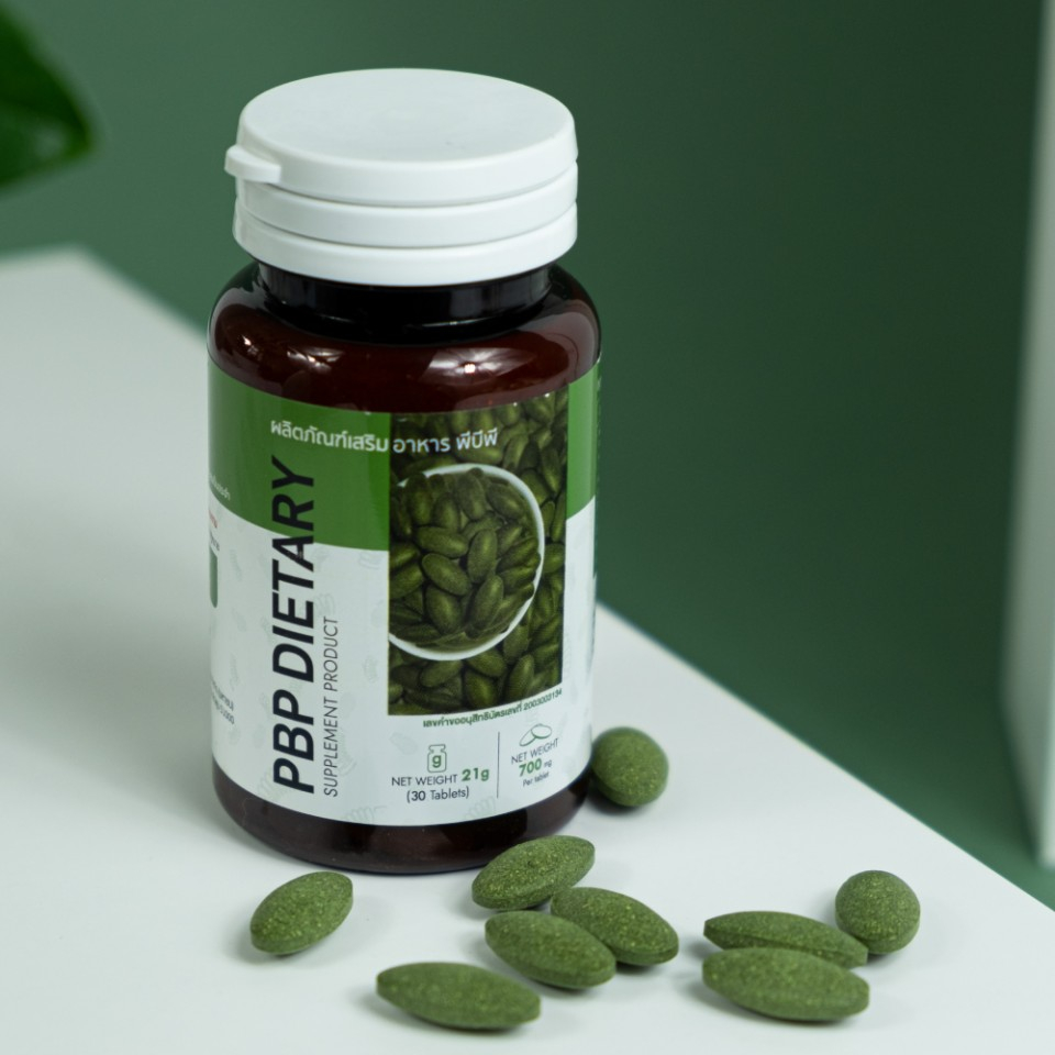 PBP (พีบีพี) ผงไข่น้ำ ผงสาหร่ายสไปรูลิน่า โปรตีนพืช ลดความดันในเลือด  ราคา 360 บาท*ส่งฟรี